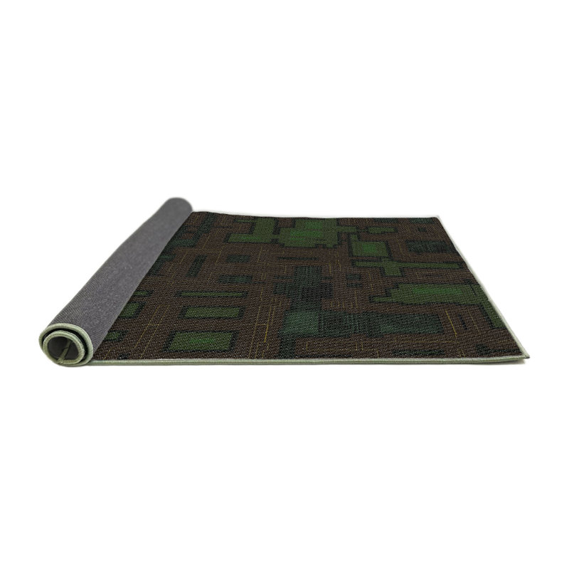 Brun Tapis décoratif, Rond 4 pi