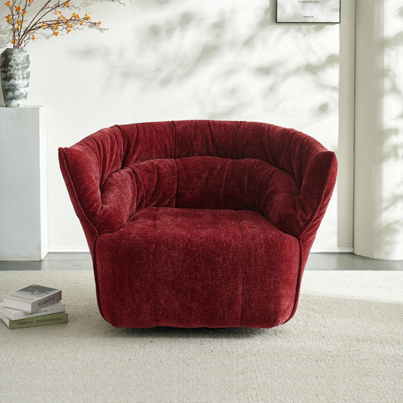 Chaise pivotante à 360 °, Rouge