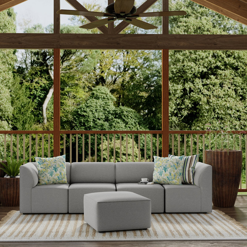 Canapé modulaire d'extérieur 6 pièces Big Joe, Gris frais, 5
