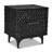Chennai Handcrafted Solid Wood Nightstand in Black