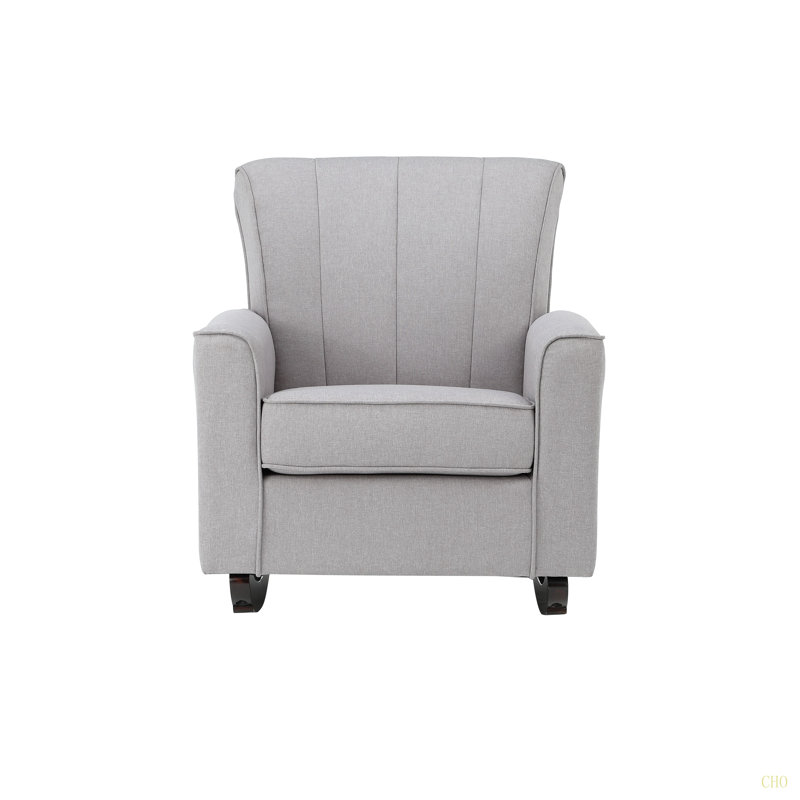 Chaise berçante en lin