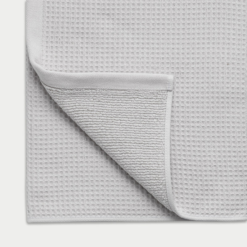 Waffle Hand Towels, Gray