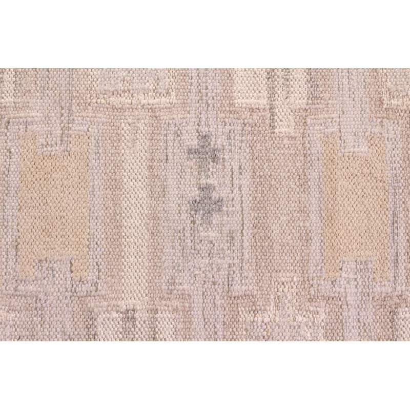 Wool Geometric Area Rug, Rectangle 5' x 8'