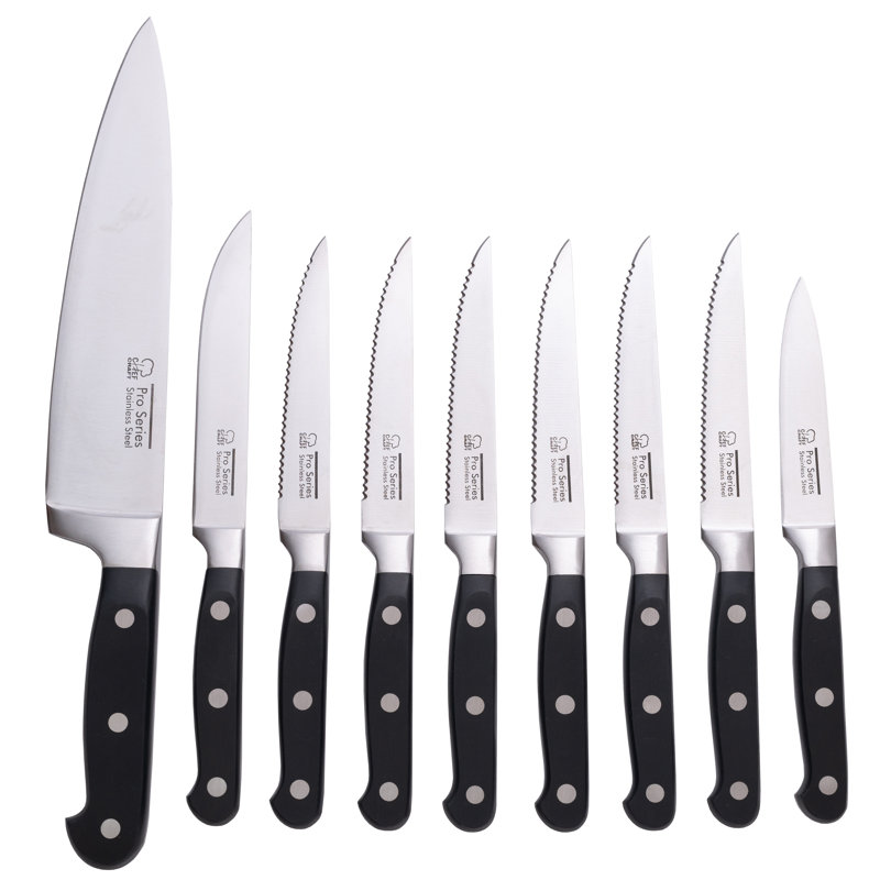 Chef Craft 9 Piece Stainless Steel Assorted Knife Set