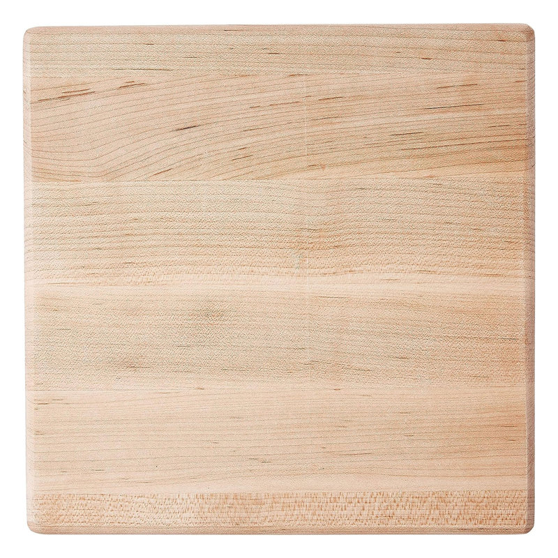 BoosBlock® John Boos Square 1.5" Edge Grain Maple Cutting Board, 9" W x 9" L