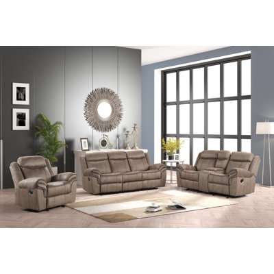 Ensemble de salon inclinable 3 pièces Chokoloskee