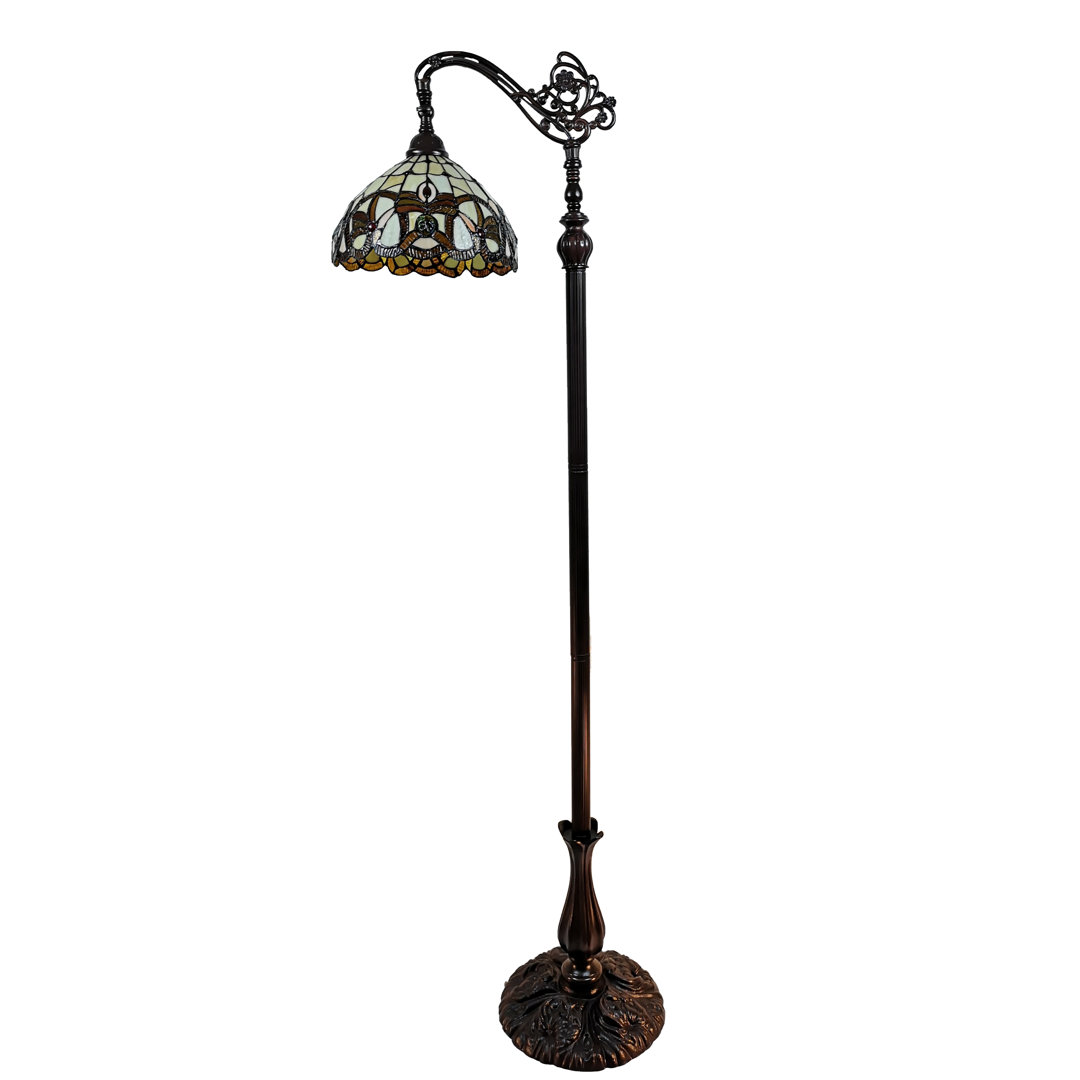 Hauge 62'' Dark Bronze Arched Floor Lamp Astoria Grand