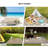 2 Pack Of Picnic Blanket Waterproof Sandproof
