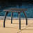 17.68"H Grey Outdoor Table With Faux Top And Iron Base For Stability Accent Patio, Built Iron,