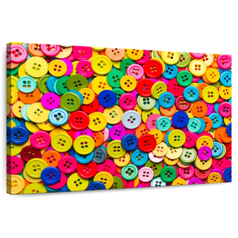 Buttons Collection, 8" H x 12" W