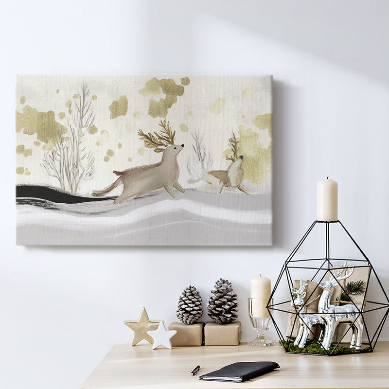 Christmas Holiday Arts - Toile tendue avec châssis, H 8 po x l 12 po