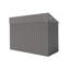 Remise de rangement bicolore en option Campcraft, porte à charnière simple avec toit incliné, conception structurelle solide, bonne ventilation, surface avec film de protection et convenant à divers cas de figure-125044033