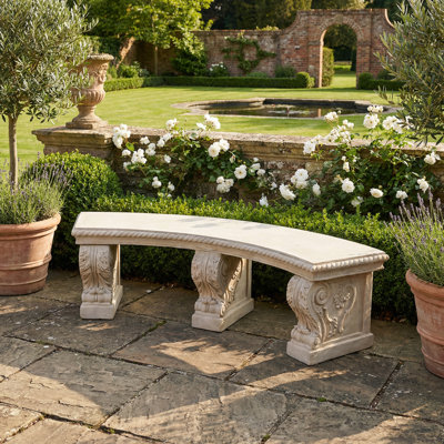 Antonios Fiberglass Outdoor Bench