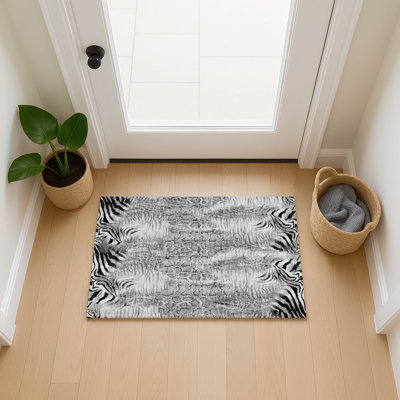 Machine Washable Indoor/Outdoor Corbin ACN2276 Animal Rug