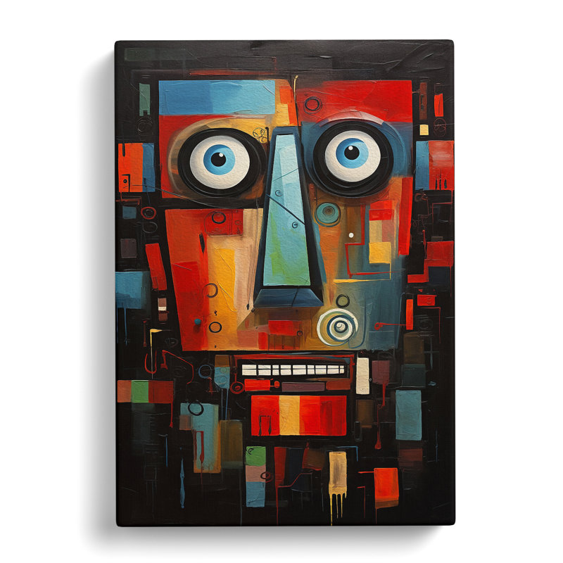 Robot Abstract No.2 - No Frame Print, 50cm H x 35cm W x 3cm D