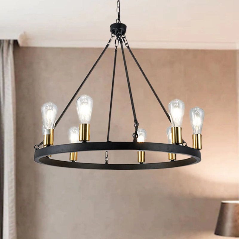 Hemperley 6 - Light Dimmable Candle Chandelier