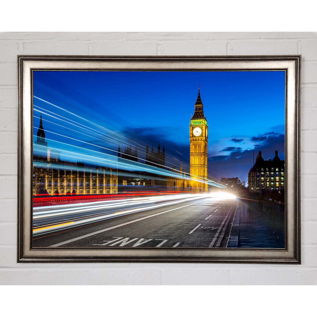 Big Ben Speed Of Light 5 - Einzelne Bilderrahmen Kunstdrucke