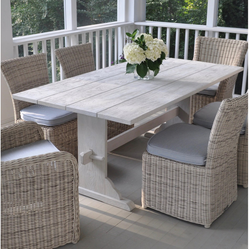 Oslo Outdoor Teak Dining Table, 39" W x 92" L x 29.5" H