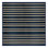 Washable Midnight Blue Cream Striped Area Rug