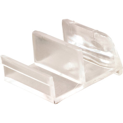 Guide inférieur de porte de douche en acrylique transparent Prime-Line, Sterling (paquet de 1)