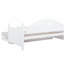 Lit de jour simple blanc avec couchette