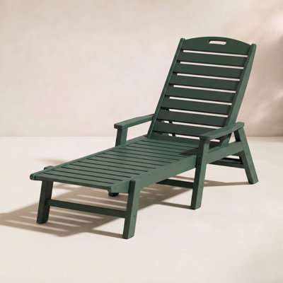 POLYWOOD® Nautical 27" Patio Chaise Lounge