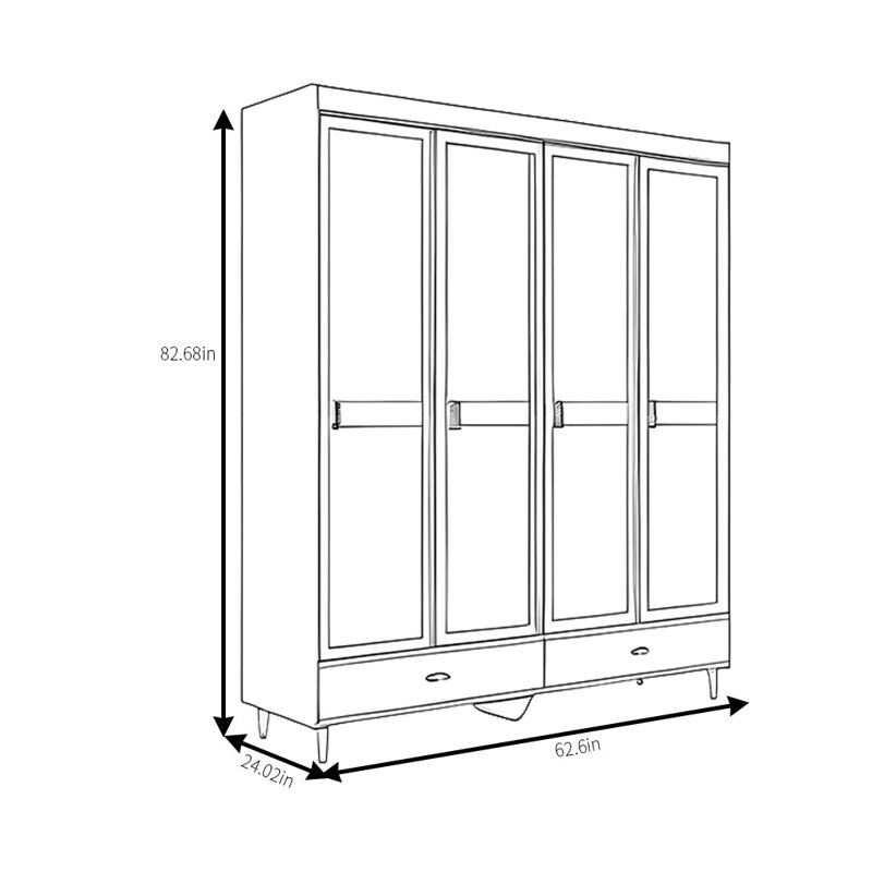 Berne, Black, 82,68" H x 62,6" W