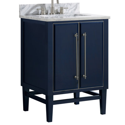 Mason 24" Single Bathroom Vanity with Carrara Marble Top