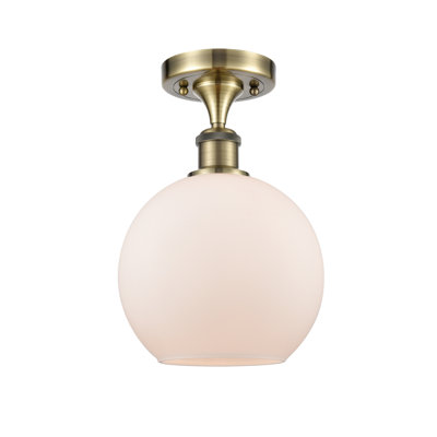 Plafonnier semi-encastré 1 lumière 8 po Cindi