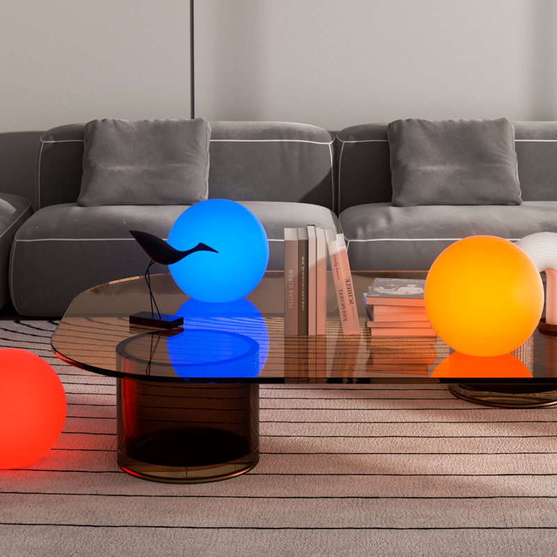 Lampe flottante d'extérieur à DEL à changement de couleur intégrée, H 12 po x l 12 po x P 12 po