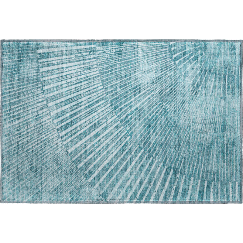 Cerrito Area Rug with Non-Slip Backing, Rectangle 1'8" x 2'6"