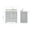 Meuble-lavabo simple avec plateau Abshire 37-93359246
