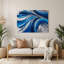 «Lyrical Abstraction 88», art mural en métal bleu-295051955