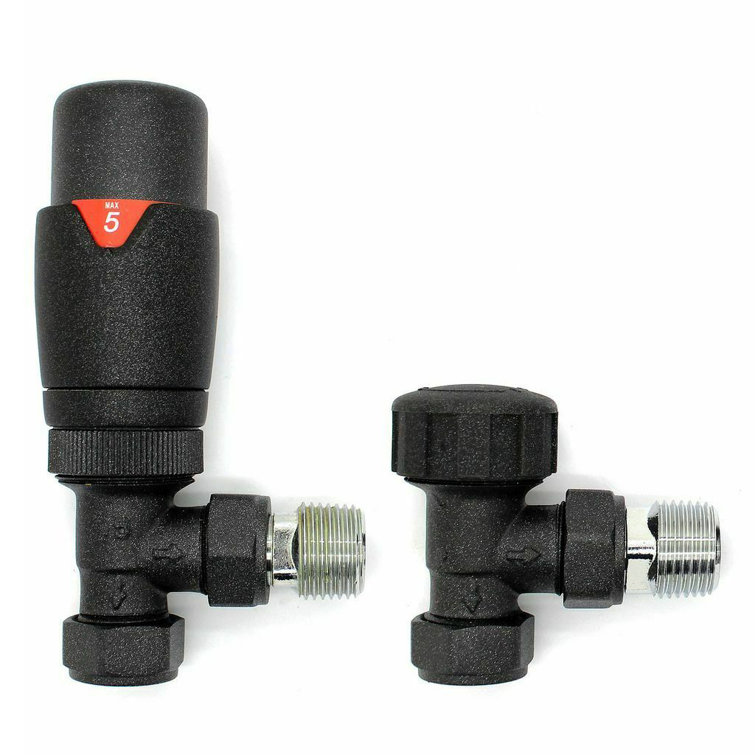 G1/2''*15mm, TRV Angled Thermostatic Radiator Valve for Center Heating System