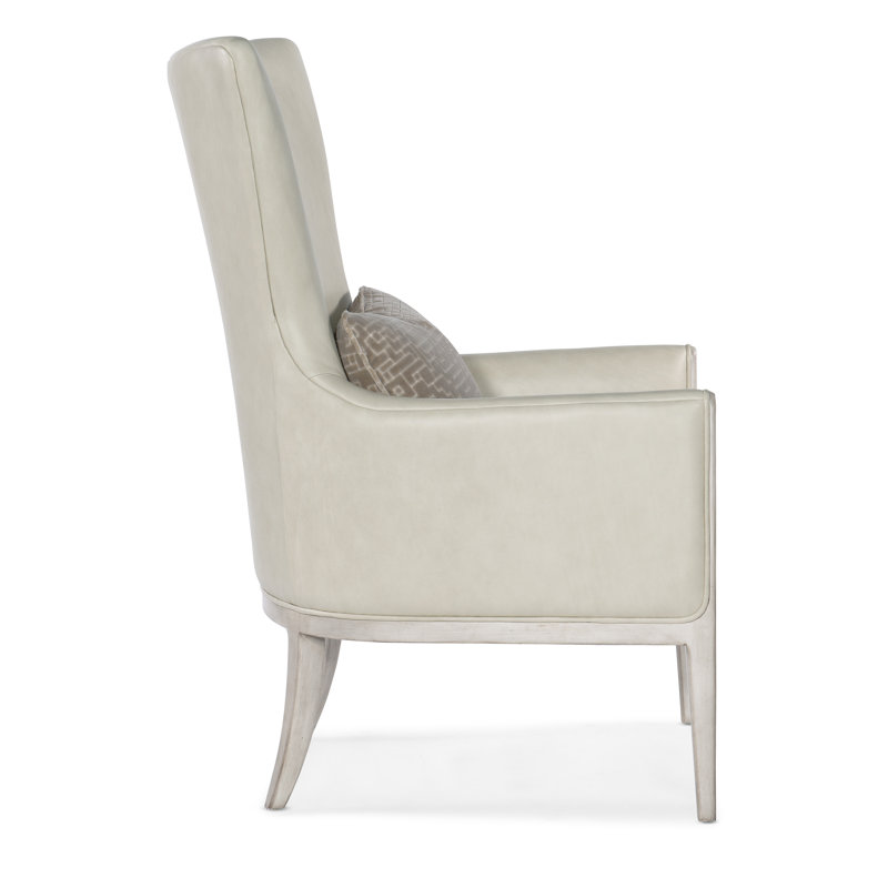 Kyndall Club Chair with Accent Pillow, Ivory