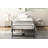Electric Adjustable Bed Frame, Head And Foot Incline Bed Base With Low-noise Motor And Wired Remote Control-404910306