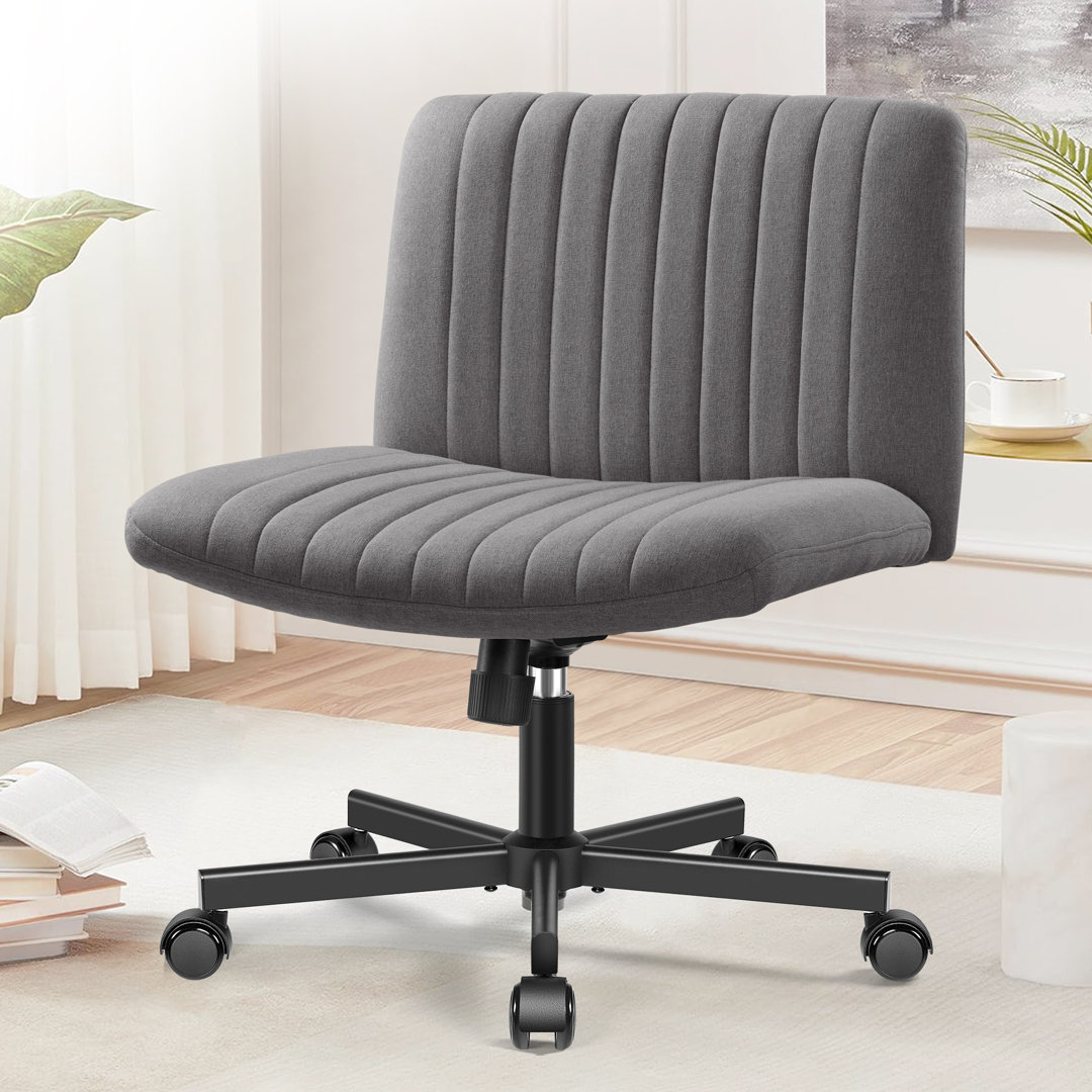 Wheeled Wide Seat Leisure Office Chair KERDOM Upholstery 