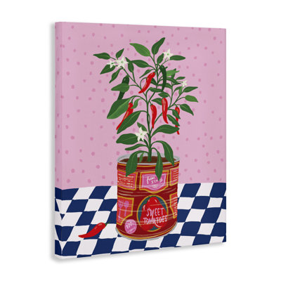  «Pepper Plant in Tin», art mural sur toile par Be Ni La