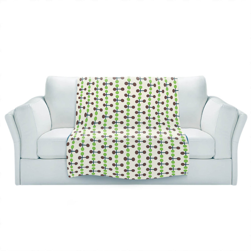 Couverture Mid-Century Dottie, 51 po x 60 po