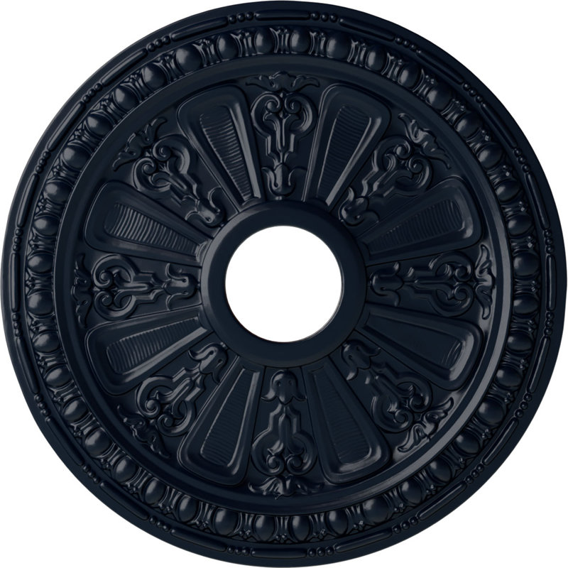 Endurathane Alexa Ceiling Medallion, 20 1/2"OD x 1 7/8"P (Fits Canopies up to 2 7/8")Hand-Painted Clear Yellow Finish