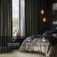 Panneau de rideau occultant en velours Olivia Signature-1381534360-1399051427
