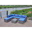 8 pièces Canapé de patio avec coussins