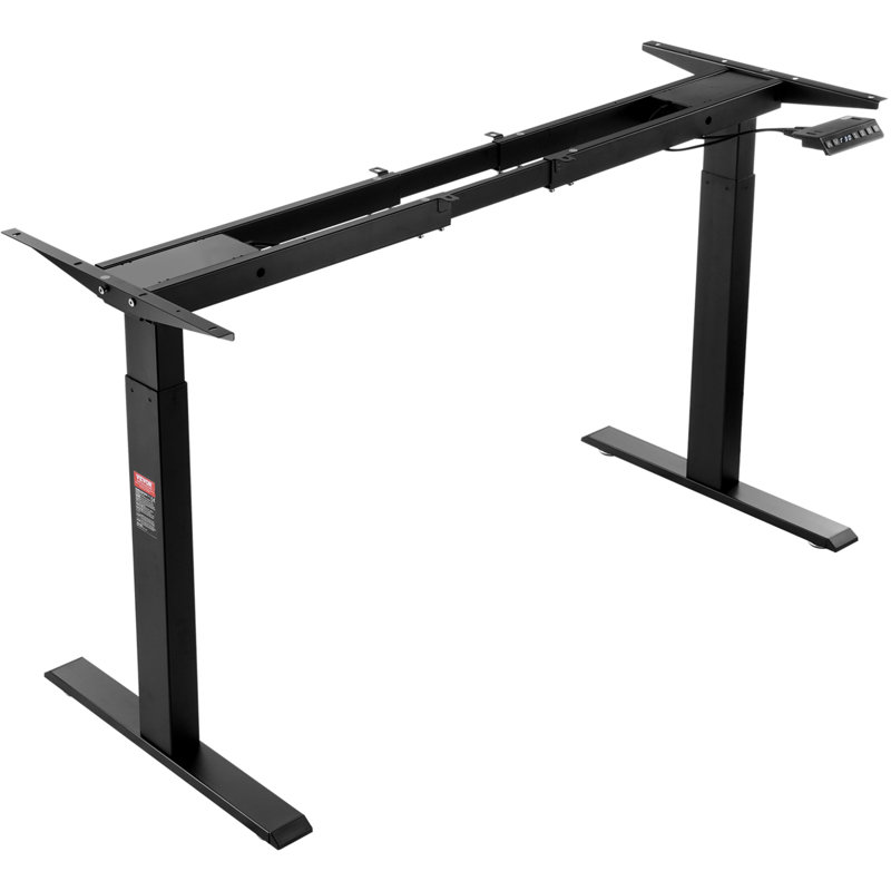 Cadre de bureau debout double moteur VEVOR, H 27 po x l 43 po x P 22 po