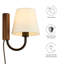 Sunlit Swivel Wall Sconce In Walnut Black-101991441