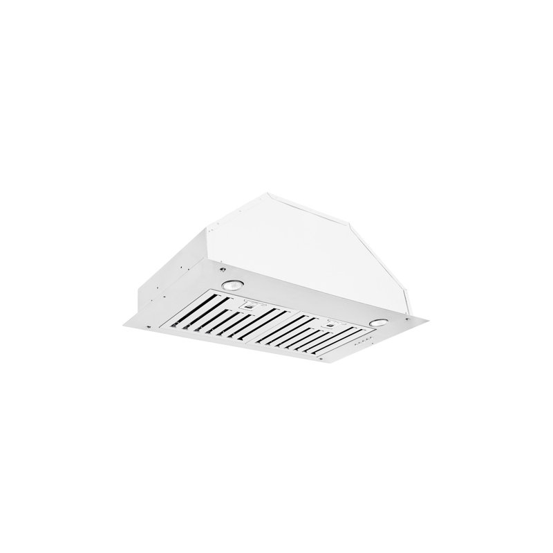 Hotte intégrée à conduit 29 pouces 650 CFM Houlio, Blanc mat