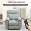 Fauteuil inclinable manuel avec 8 vibrations de massage, poches latérales -1640323730