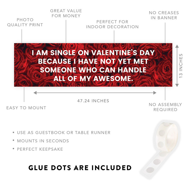 Bannières / enseignes de la Saint-Valentin