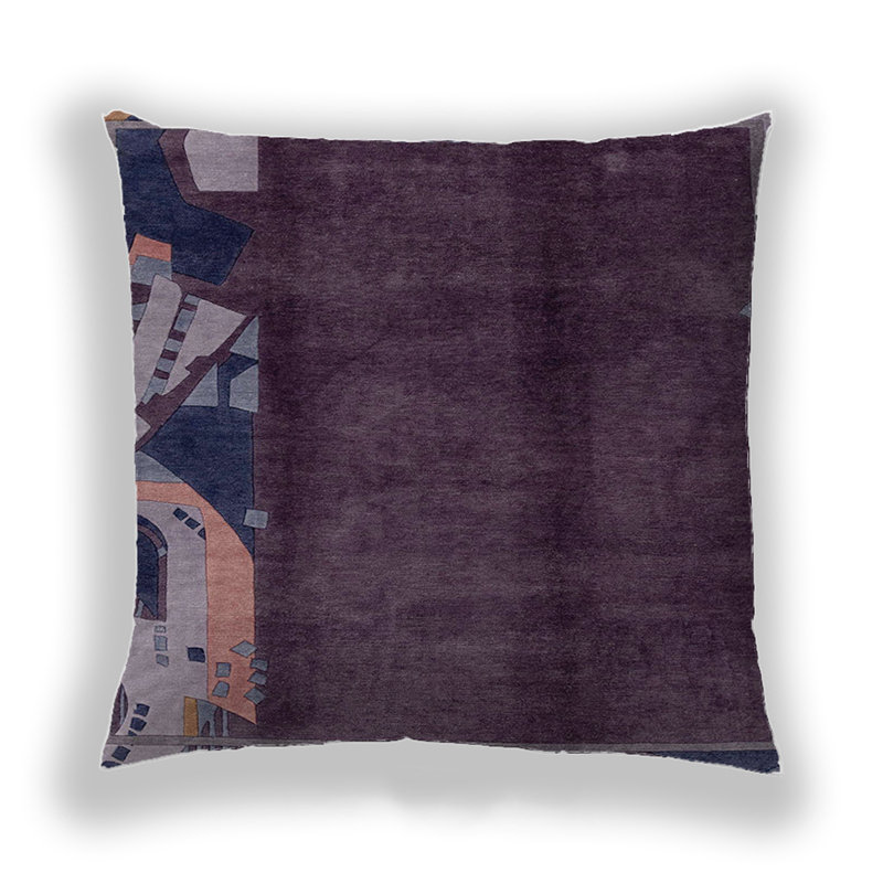 Coussin décoratif abstrait 1896, Microsuède