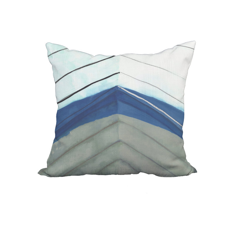 Housse et insert de coussin carré bateau, 18 po x 18 po, Bleu
