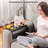 Bamboo Sofa Armrest Tray Table For Couch - 2-In-1 Couch Arm Table With Be Slide Detachable Tray - Anti-Slip Foldable Sofa Armchair Caddy For Drinks Cup Cellphone TV Remote Snacks (Bamboo)-623208235
